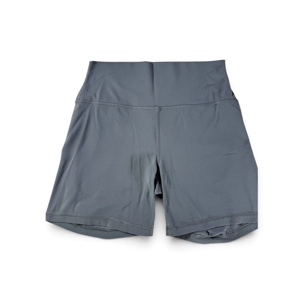 CRZ YOGA Women’s High Rise Biker Shorts Gray Yoga Workout Athletic Stretch